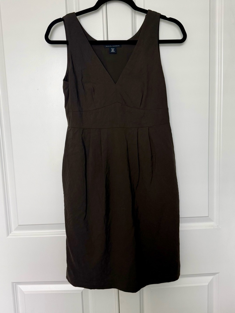 Banana Republic Brown V-Neck Sheath Dress